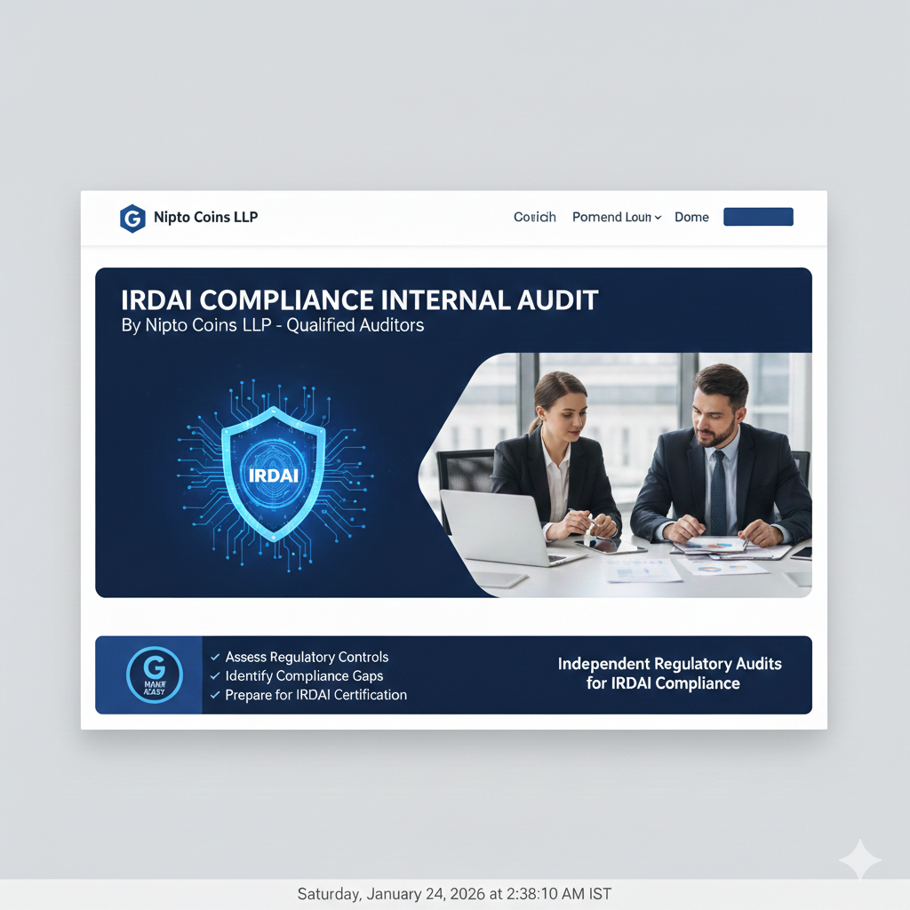 IRDAI Compliance Internal Audit Services – Nipto Coins LLP – NC801